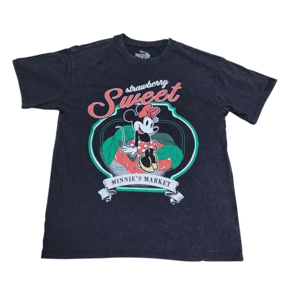 Washed Black - Character Women's Lightweight Crewneck Retro Soft Vintage Wash Te